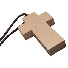 Wooden Cross USB Drive