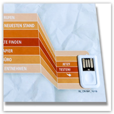 Push-out paper USB Webkey