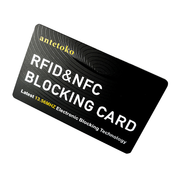Contactless RFID Blocking Card Wholesale Anti Hacker Passiverfid Blocker -  China Anti RFID Blocking Card, Anti Skimming