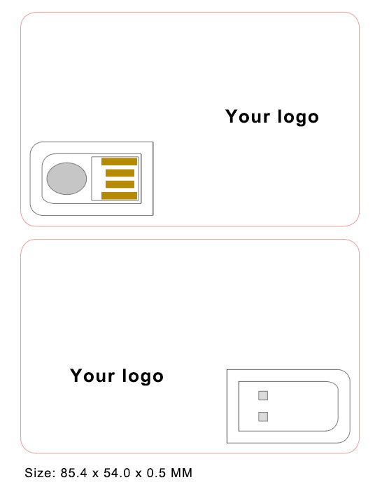 credit card USB webkey