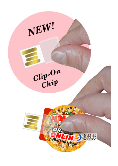 clip-on paper usb webkey, webkey chips