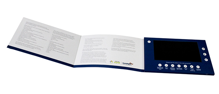 3 fold video brochure