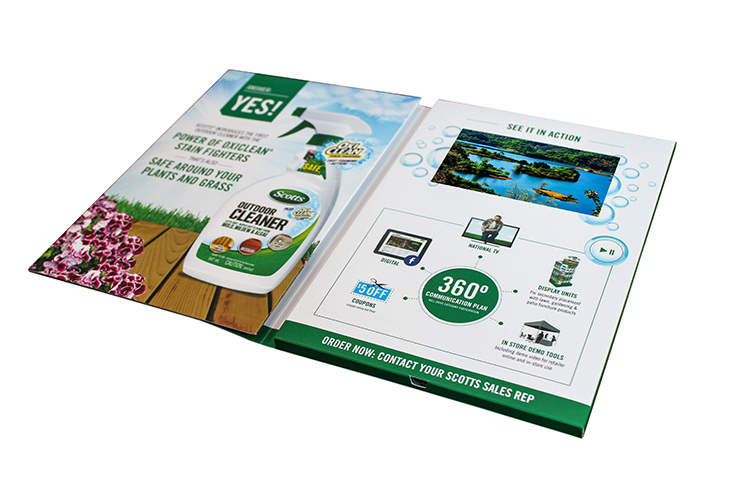 three fold video brochure