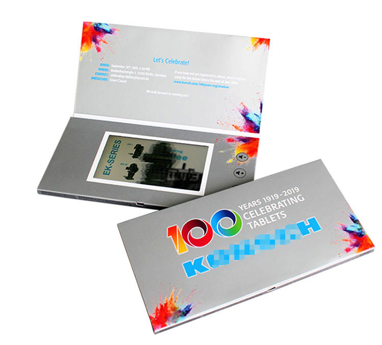 4.0 inch video brochures