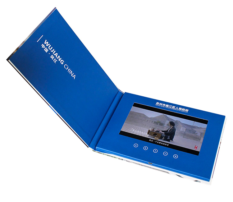 Hard cover video brochures with different LCD size