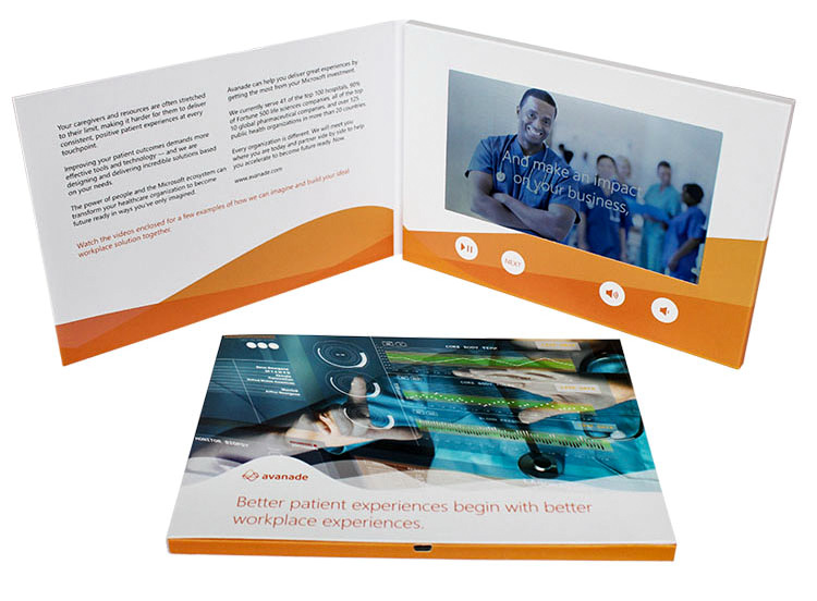 soft cover video brochures