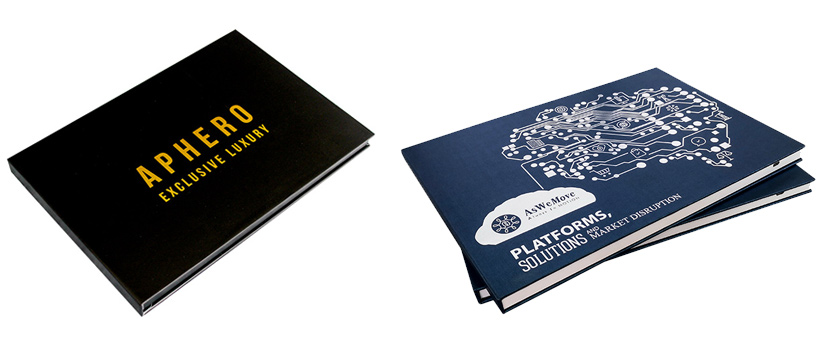 video brochure with hot foil